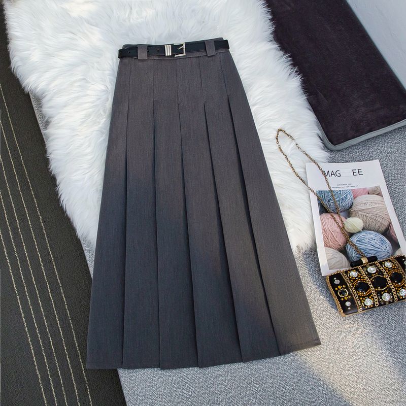 International Brand Counter Withdrawal ~ Gray Suit Skirt Female Spring and Summer Small Pleated Draping Effect A- line Dress Grey S
International Brand Counter Withdrawal ~ Gray Suit Skirt Female Spring and Summer Small Pleated Draping Effect A- line Dress Grey S