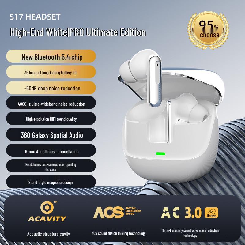 S17 Wireless Bluetooth Noise-Cancelling Earphones: Long Battery, High-Quality Sound for Active Use
S17 Wireless Bluetooth Noise-Cancelling Earphones: Long Battery, High-Quality Sound for Active Use