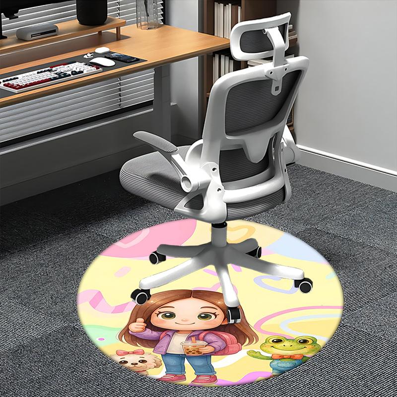 Girl with Bubble Tea Frog Dog Chair mat Round Rug-Office carpet, Machine Washable, Non-slip, Suitable for Living Rooms, Bedrooms, Entryways, 80cm by 80cm
Girl with Bubble Tea Frog Dog Chair mat Round Rug-Office carpet, Machine Washable, Non-slip, Suitable for Living Rooms, Bedrooms, Entryways, 80cm by 80cm