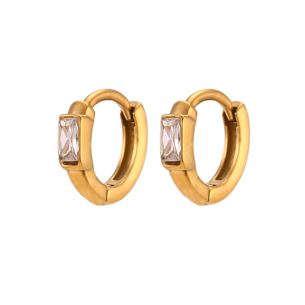 E.B.belle Dainty Cute Girl s Mini Size Hoop Earrings Square Shape 3A Zircon Stone Gold PLated Stainless Steel Huggies Earring чистий
E.B.belle Dainty Cute Girl s Mini Size Hoop Earrings Square Shape 3A Zircon Stone Gold PLated Stainless Steel Huggies Earring чистий