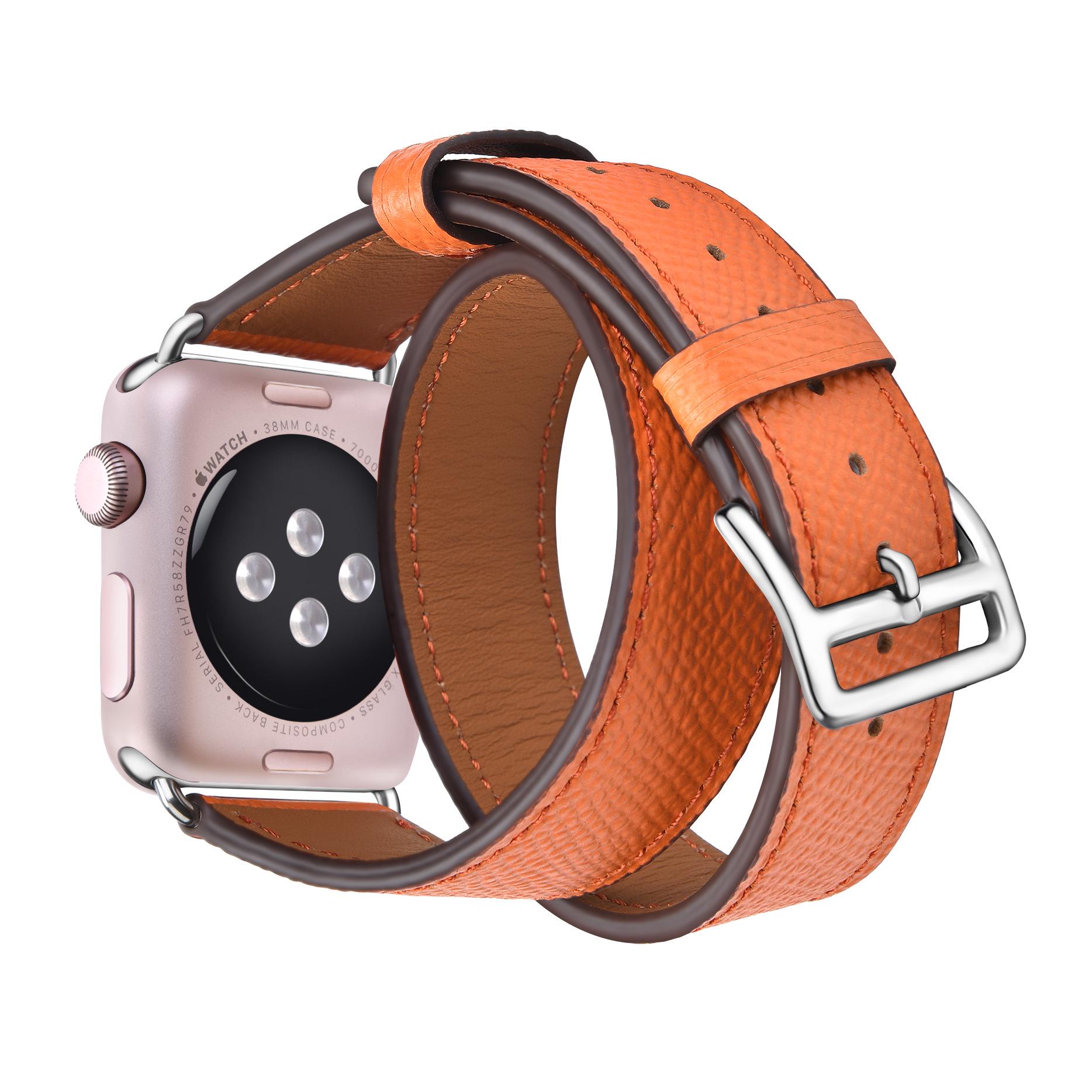 Ремешок из натуральной кожи с двойным обхватом для Apple Watch876 - Дизайн в стиле колор-блок 38/40/41mm
Ремешок из натуральной кожи с двойным обхватом для Apple Watch876 - Дизайн в стиле колор-блок 38/40/41mm