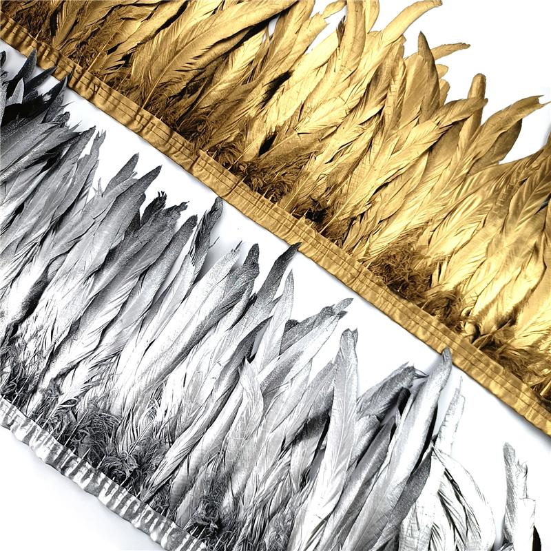 2Meters Spray Golden Rooster Tail Feather Trim Ribbon Dyed Silver Pheasant Feathers Dress Accessories Carnival Plumes Decoration 20-25cm 8-10inch
2Meters Spray Golden Rooster Tail Feather Trim Ribbon Dyed Silver Pheasant Feathers Dress Accessories Carnival Plumes Decoration 20-25cm 8-10inch