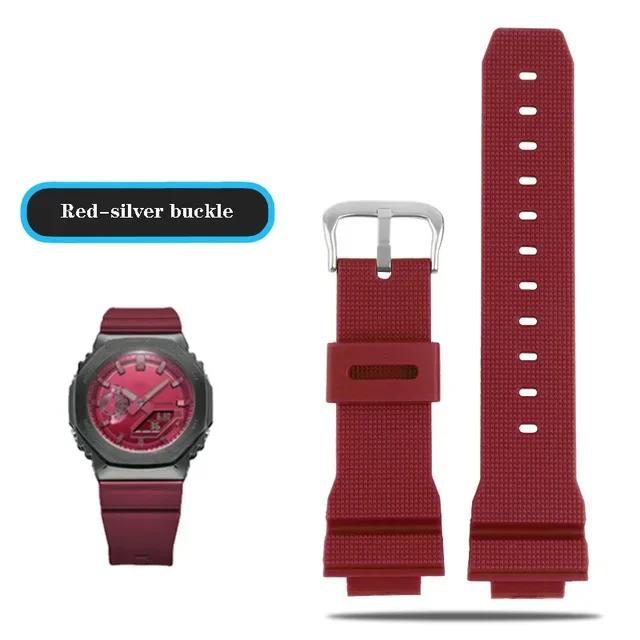 Ремінці для годинників Casio G-Shock GM-2100 GM-S2100 GA-2100 GM-5600/GA5600 силіконові чоловічі спортивні водонепроникні аксесуари для годинника ремінець 16mm
Ремінці для годинників Casio G-Shock GM-2100 GM-S2100 GA-2100 GM-5600/GA5600 силіконові чоловічі спортивні водонепроникні аксесуари для годинника ремінець 16mm