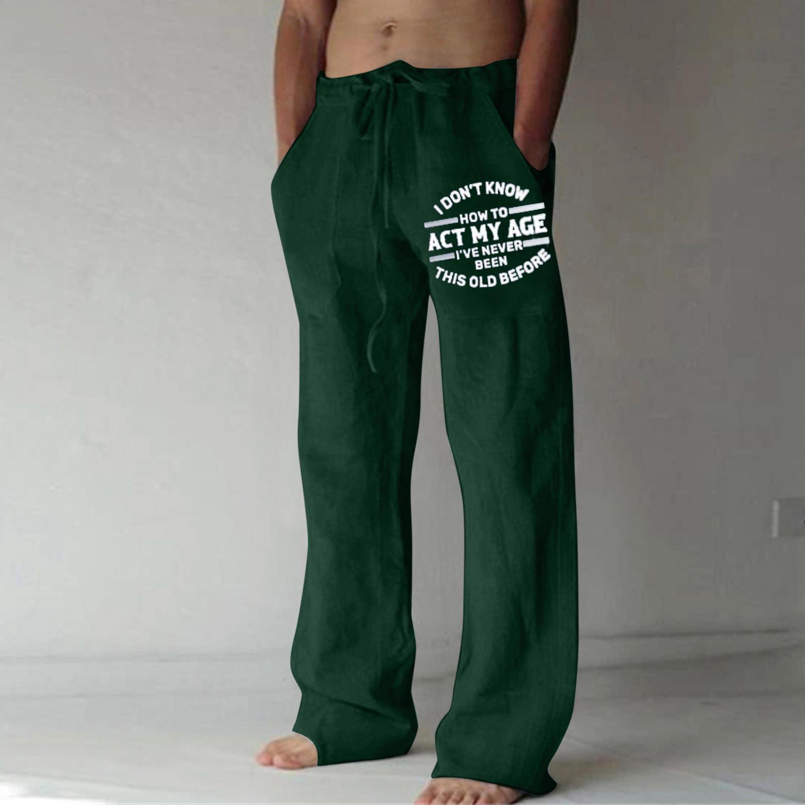 Мужские повседневные свободные и удобные повседневные брюки, хлопковые льняные брюки с принтом на шнуровке S темно-зеленого
Мужские повседневные свободные и удобные повседневные брюки, хлопковые льняные брюки с принтом на шнуровке S темно-зеленого