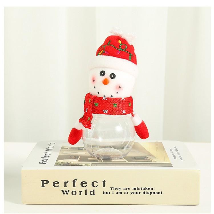 Рождественские украшения Сочельник Прозрачные банки для конфет Старик Снеговик Олень Подарок Девушке Дети Маленькая подарочная коробка