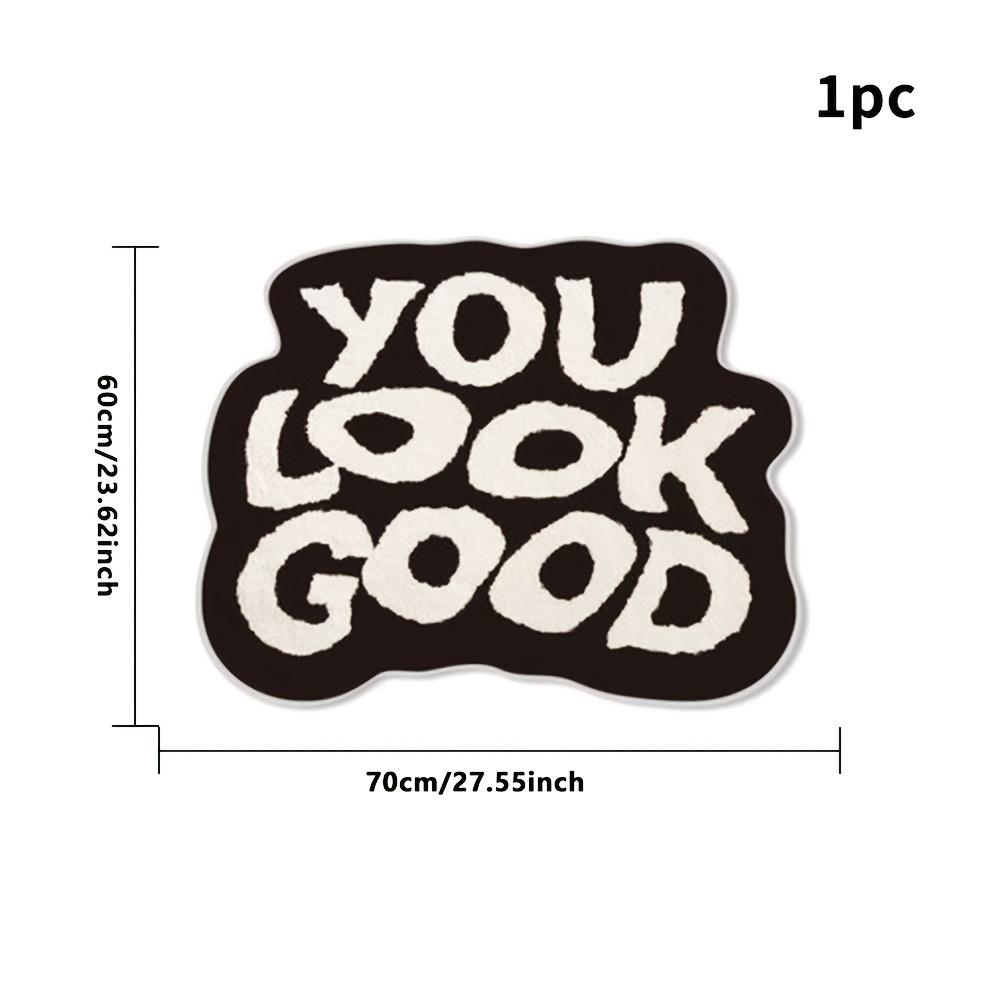 1 шт. Уютный пушистый полиэстеровый коврик с вдохновляющей цитатой, нескользящий коврик для гостиной, спальни, для использования в помещении - Уникальный домашний декор, напольный ковер 60*90CM чёрный
1 шт. Уютный пушистый полиэстеровый коврик с вдохновляющей цитатой, нескользящий коврик для гостиной, спальни, для использования в помещении - Уникальный домашний декор, напольный ковер 60*90CM чёрный