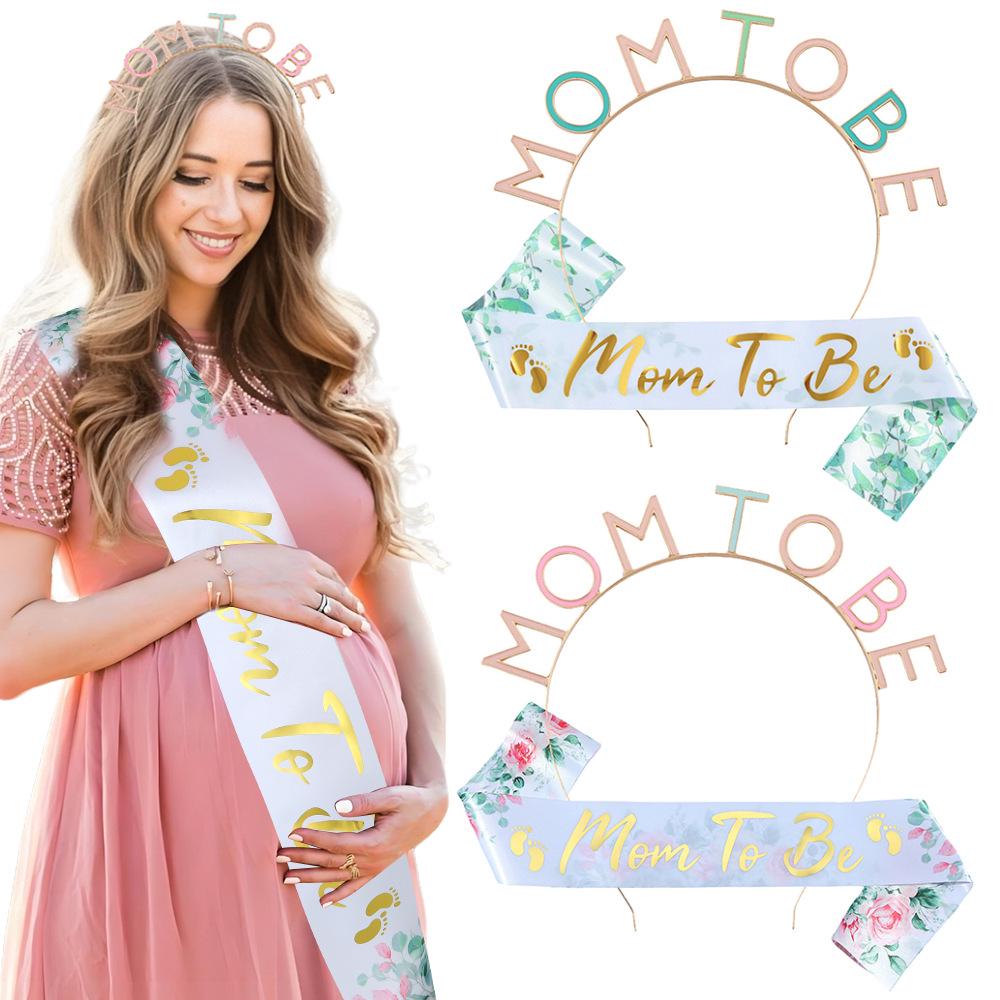 Набор Kashi Tong для будущей мамы: плечевой ремень и повязка на голову для baby shower - красочная лента с принтом и головной убор One Size зелёный
Набор Kashi Tong для будущей мамы: плечевой ремень и повязка на голову для baby shower - красочная лента с принтом и головной убор One Size зелёный