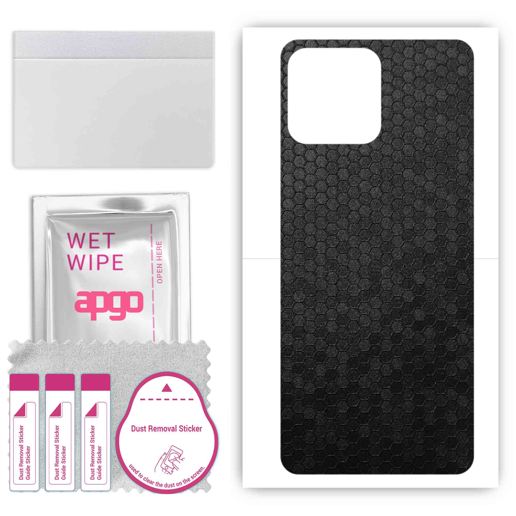 apgo Protective Skin Sticker for the back compatible with Honor X30i, Wrap Film, Foil, Vinyl - Pattern Black Honeycomb
apgo Protective Skin Sticker for the back compatible with Honor X30i, Wrap Film, Foil, Vinyl - Pattern Black Honeycomb