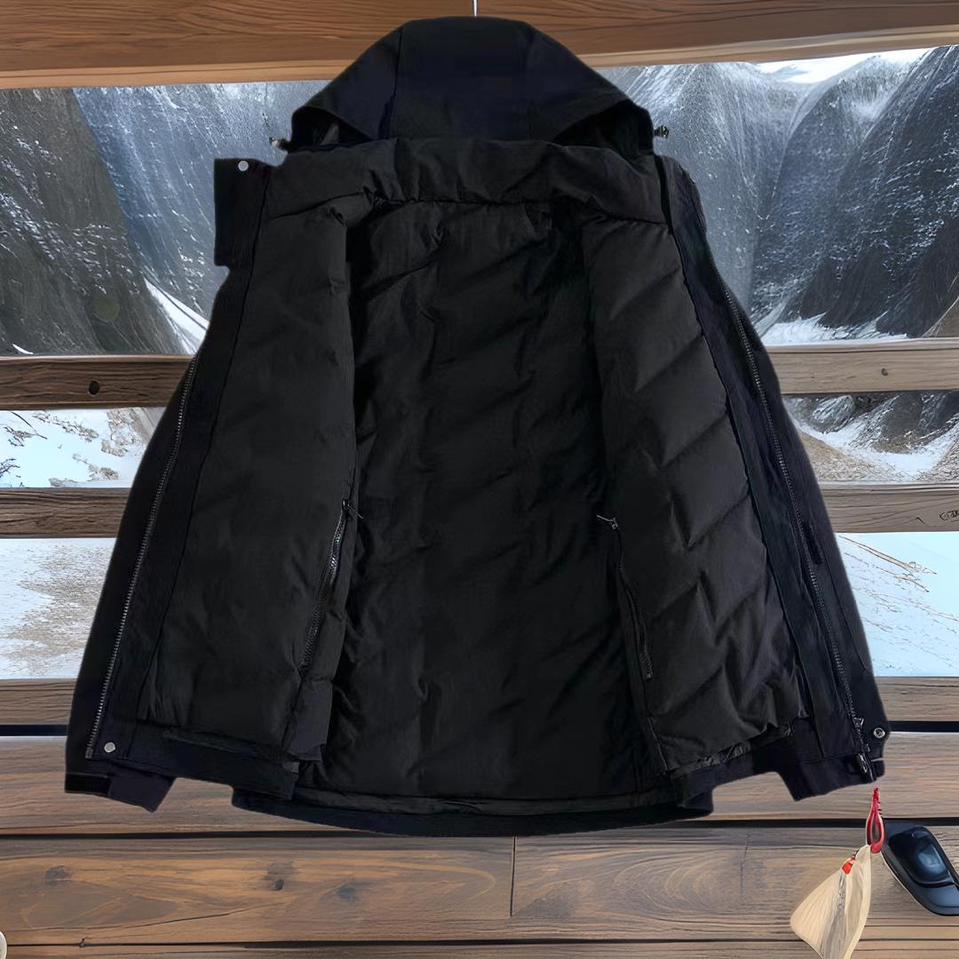 Di Jia 3-in-1 Winter Down Jacket: 90% White Duck Down, Warm, Detachable Storm Coat & Mountaineering Suit 4XL темно-синий
Di Jia 3-in-1 Winter Down Jacket: 90% White Duck Down, Warm, Detachable Storm Coat & Mountaineering Suit 4XL темно-синий