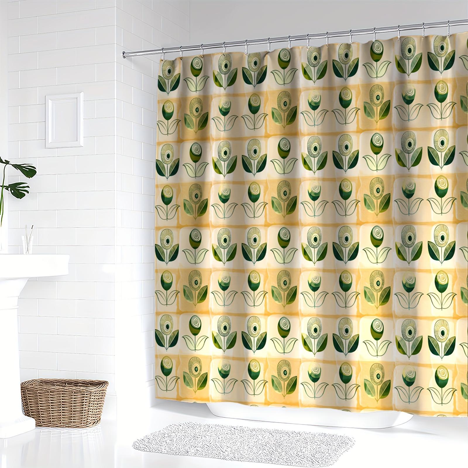 Floral Green Leaf Shower Curtain, Digital Print, Reversible Polyester, Machine Washable, All-Season Home & Bathroom Decor W60H190(CM)-1 Pcs
Floral Green Leaf Shower Curtain, Digital Print, Reversible Polyester, Machine Washable, All-Season Home & Bathroom Decor W60H190(CM)-1 Pcs
