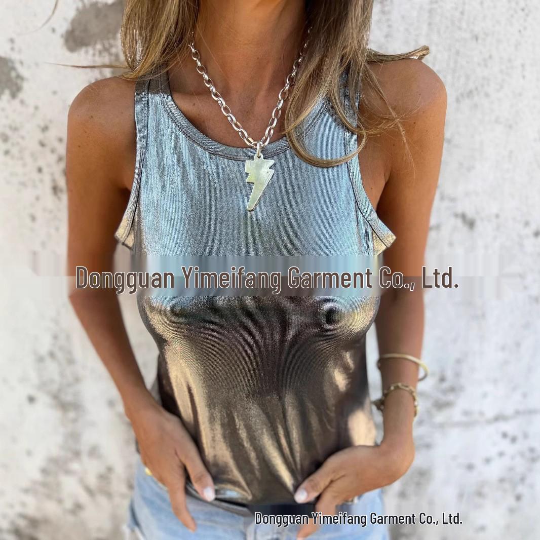 2026 Spring/Summer Women s Solid Color Sleeveless Round Neck Tank Top Small срібний
2026 Spring/Summer Women s Solid Color Sleeveless Round Neck Tank Top Small срібний