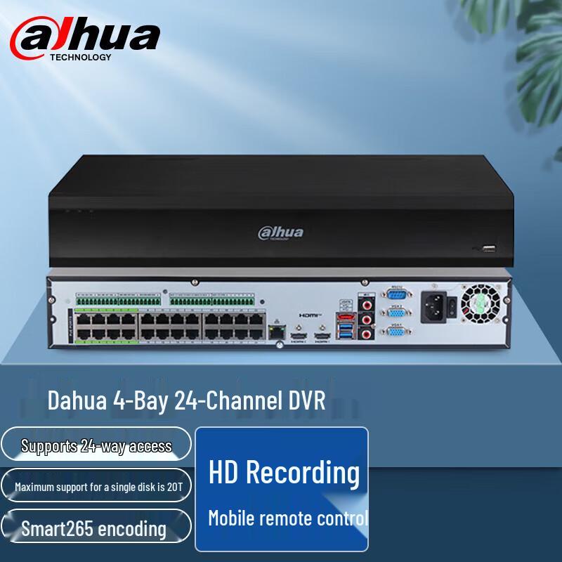 Dahua 24-Channel 4-Bay PoE H.265 NVR (N424) CN plug (adapter included)
Dahua 24-Channel 4-Bay PoE H.265 NVR (N424) CN plug (adapter included)