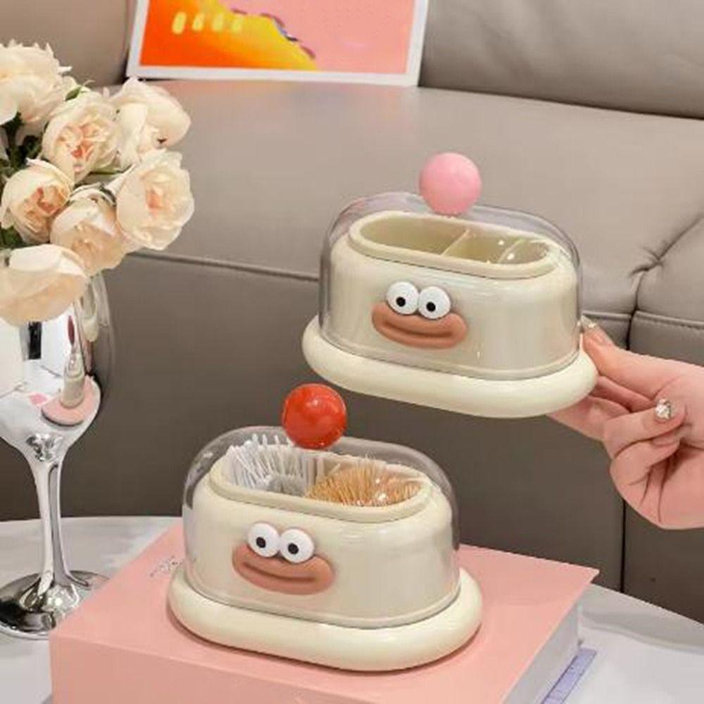 Double Grid Toothpick Storage Box Dustproof Cotton Swab Tube Dopamine Toothpick Box for Home Style C
Double Grid Toothpick Storage Box Dustproof Cotton Swab Tube Dopamine Toothpick Box for Home Style C