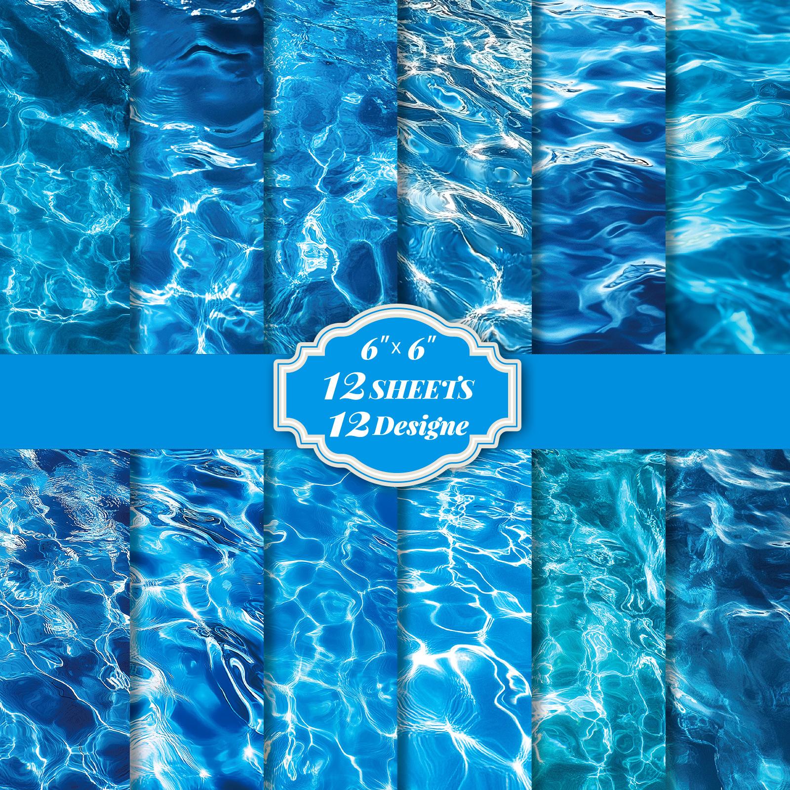 12 Sheets/Pack Blue Water Ripple Material Paper Creative Seawater Theme Gift Packaging Diy Handmade Paper
12 Sheets/Pack Blue Water Ripple Material Paper Creative Seawater Theme Gift Packaging Diy Handmade Paper