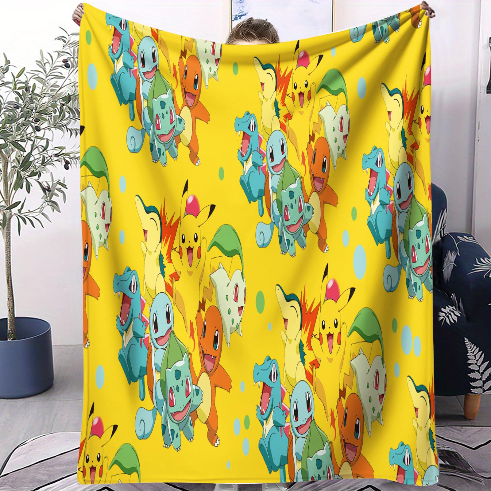 AllGeneration Starter Pokemon Themed Cute Fleece Throw Blanket Gift Winter Warm Blanket for Living Room Sofa Bed Camping Trip 75x100cm (30x40inch)
AllGeneration Starter Pokemon Themed Cute Fleece Throw Blanket Gift Winter Warm Blanket for Living Room Sofa Bed Camping Trip 75x100cm (30x40inch)