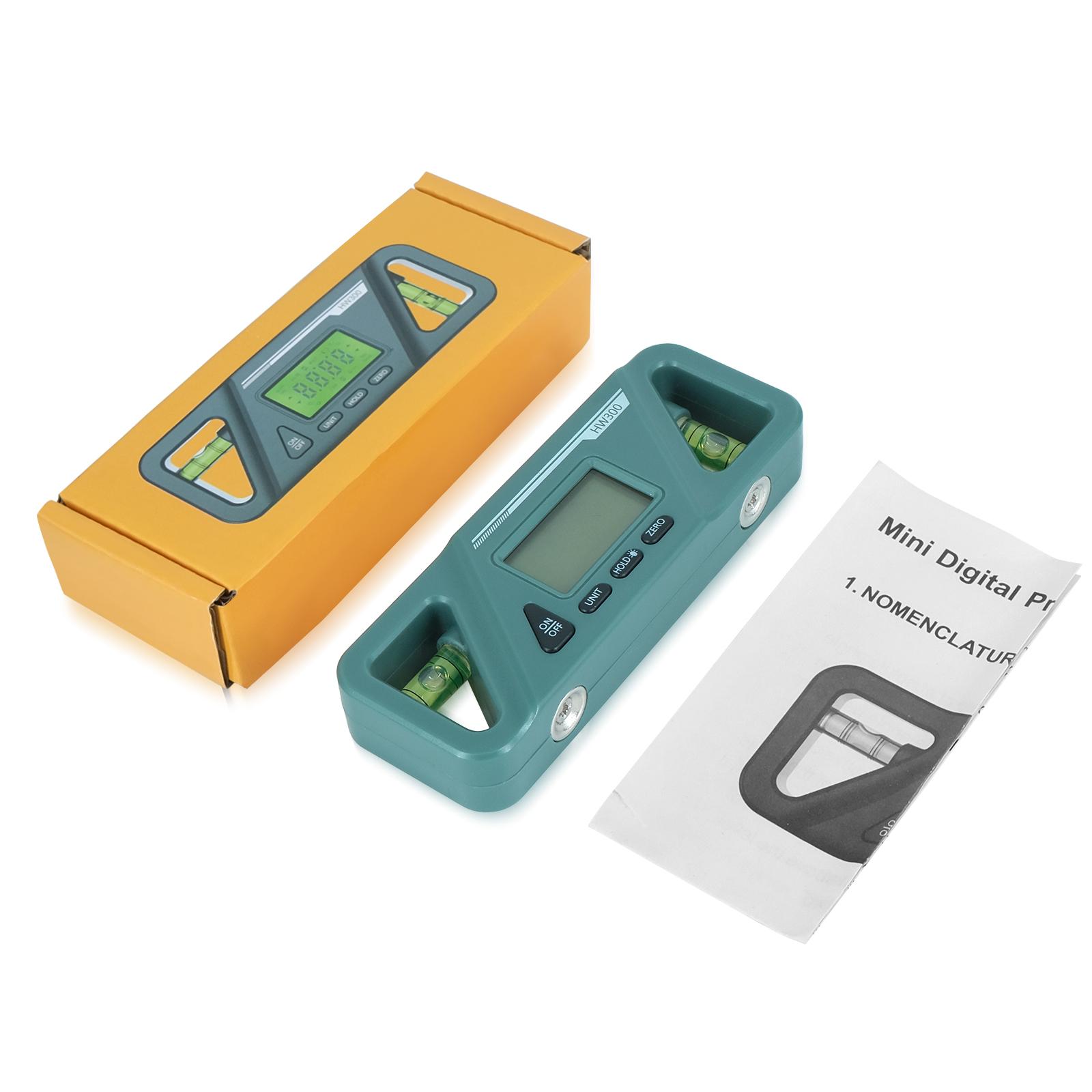 Compact Inclinometer Digital Inclinometer Angle Finder Gauge Spirit Level Bottom Magnet Data Hold Bright LCD Display M4YD сірий
Compact Inclinometer Digital Inclinometer Angle Finder Gauge Spirit Level Bottom Magnet Data Hold Bright LCD Display M4YD сірий