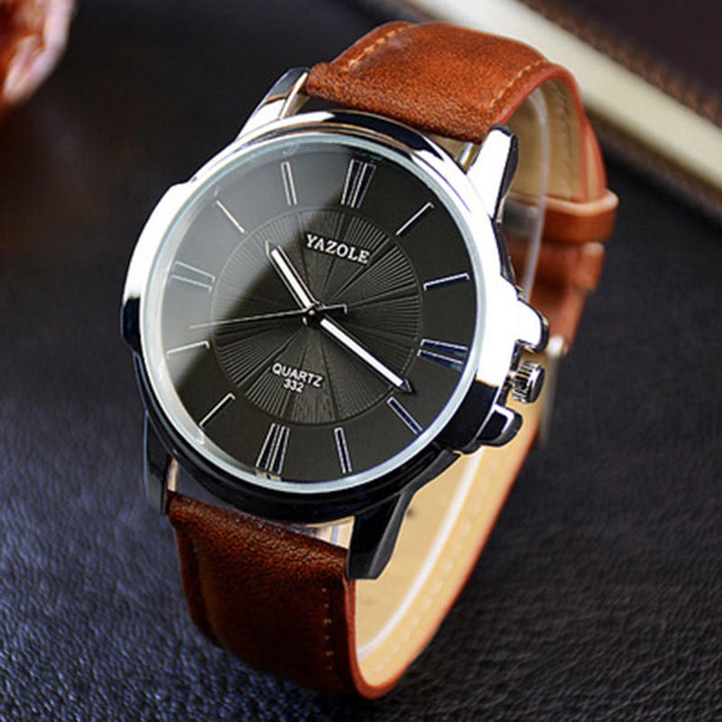 New YAZOLE Mens Watches Top Brand Luxury Blue Glass Watch Men Watch Waterproof Leather Roman Men s Watch Male Clock relojes saat коричневый/чёрный
New YAZOLE Mens Watches Top Brand Luxury Blue Glass Watch Men Watch Waterproof Leather Roman Men s Watch Male Clock relojes saat коричневый/чёрный