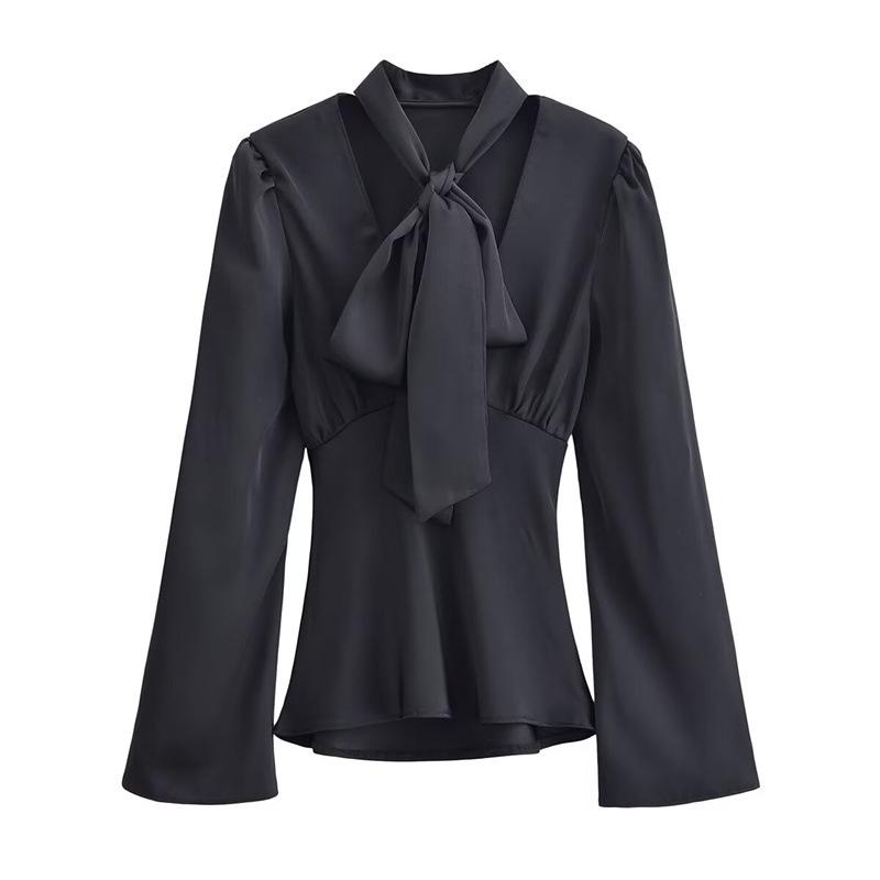 Autumn 2025 Retro European & American Satin Bow Tie Waist-cinching Lace-up Shirt Large
Autumn 2025 Retro European & American Satin Bow Tie Waist-cinching Lace-up Shirt Large