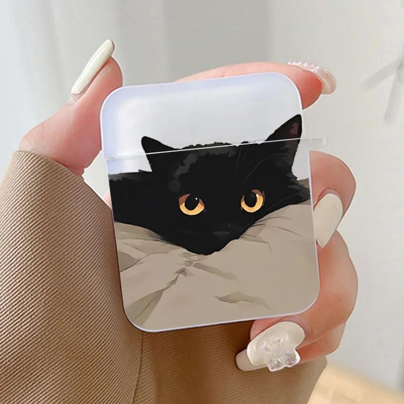 Funny Cute Cartoon Black Cat Earphone Case For Apple AirPods 4 3rd 2 Pro Transparent Cover For Airpod 2 1 3 Protective Box Shell AirPods 1 2
Funny Cute Cartoon Black Cat Earphone Case For Apple AirPods 4 3rd 2 Pro Transparent Cover For Airpod 2 1 3 Protective Box Shell AirPods 1 2