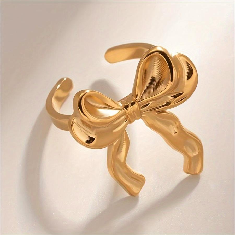 , Vintage & Simply Style, Golden Bowknot Ring for Ladies, Fashion Creative Accessory for Wedding & Party, Idea Gift золотистый
, Vintage & Simply Style, Golden Bowknot Ring for Ladies, Fashion Creative Accessory for Wedding & Party, Idea Gift золотистый