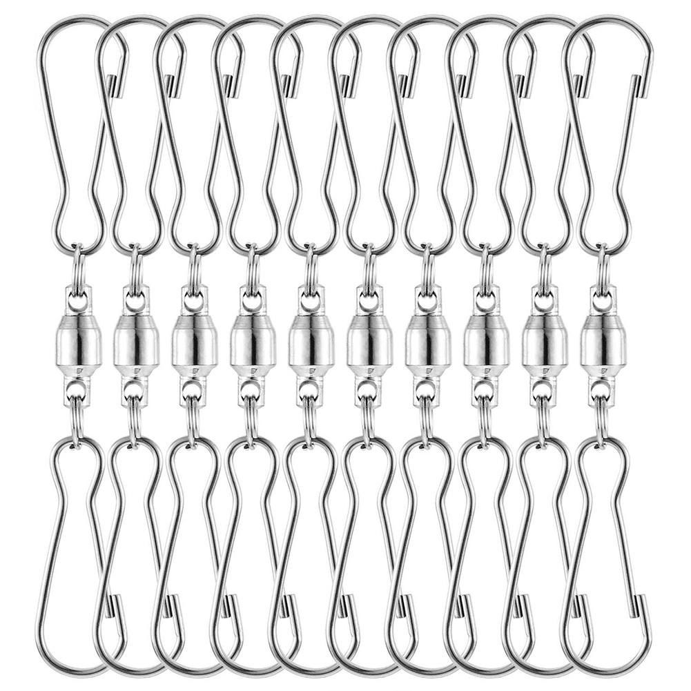 New Swivels Dual Clip Stainless Steel Rotating Hooks Flower Pot Hanging Hook For 360 Degree Rotating Wind Spinners Bird Feeder
New Swivels Dual Clip Stainless Steel Rotating Hooks Flower Pot Hanging Hook For 360 Degree Rotating Wind Spinners Bird Feeder