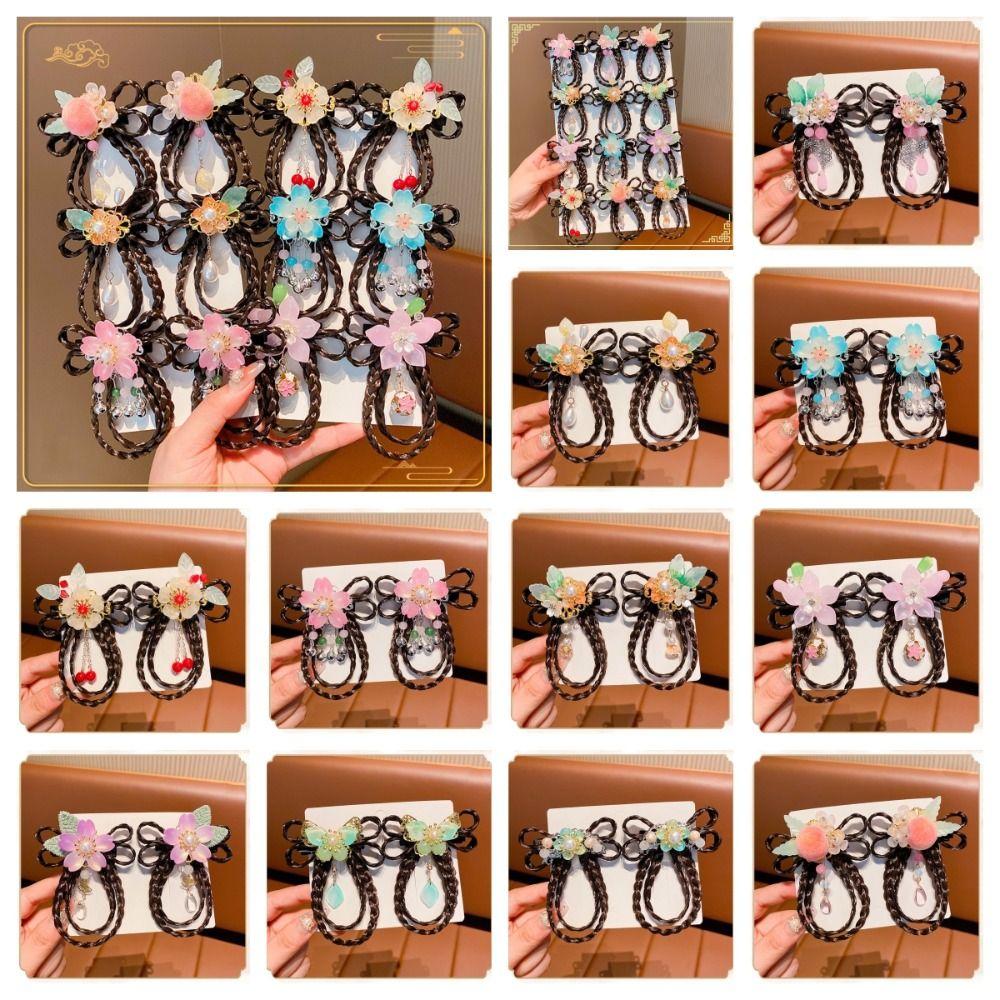 2Pcs Chinese Style Hanfu Headdress Wig Tassel Wig Braid Hairpin Children Hair Clip Girls
2Pcs Chinese Style Hanfu Headdress Wig Tassel Wig Braid Hairpin Children Hair Clip Girls