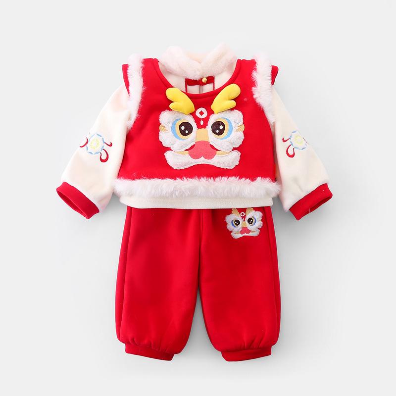 Dudu Home Baby Hanfu Set: New Year’s Outfit & First Birthday Formal Wear (3-Piece) 120 cm червоний
Dudu Home Baby Hanfu Set: New Year’s Outfit & First Birthday Formal Wear (3-Piece) 120 cm червоний
