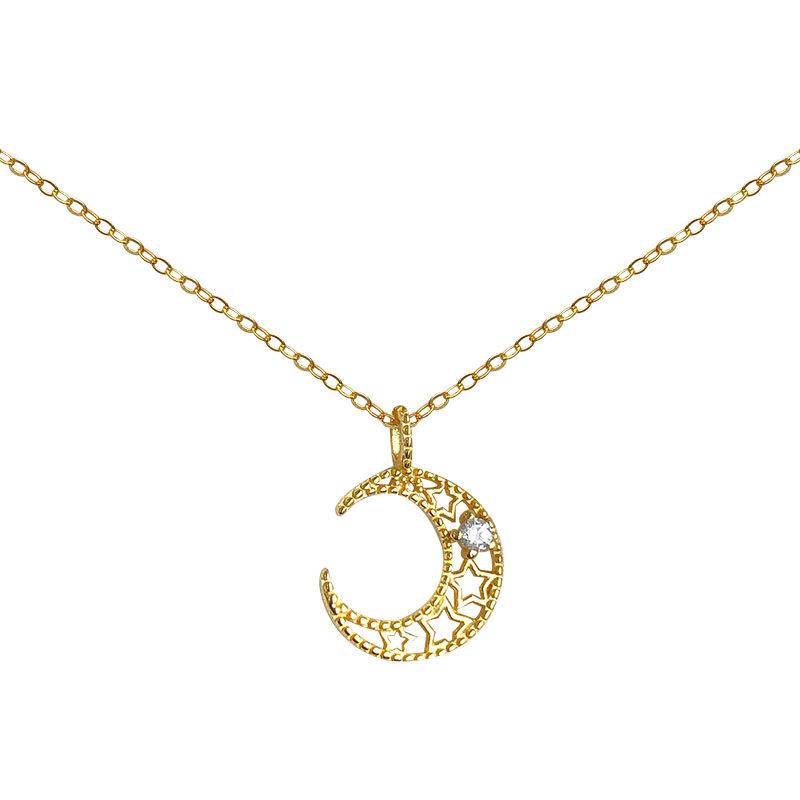 Ожерелье с бриллиантами Moon Star Moon Hollow для женщин, корейская цепочка на ключицу, простая, модная, темпераментная
Ожерелье с бриллиантами Moon Star Moon Hollow для женщин, корейская цепочка на ключицу, простая, модная, темпераментная