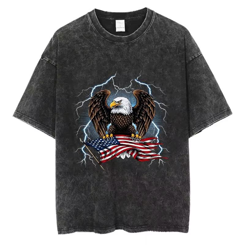 Vintage Washed Cotton TShirt Men Years USA Independence Day Graphic Tee Fighter Jet Patriotic Acid Wash M
Vintage Washed Cotton TShirt Men Years USA Independence Day Graphic Tee Fighter Jet Patriotic Acid Wash M