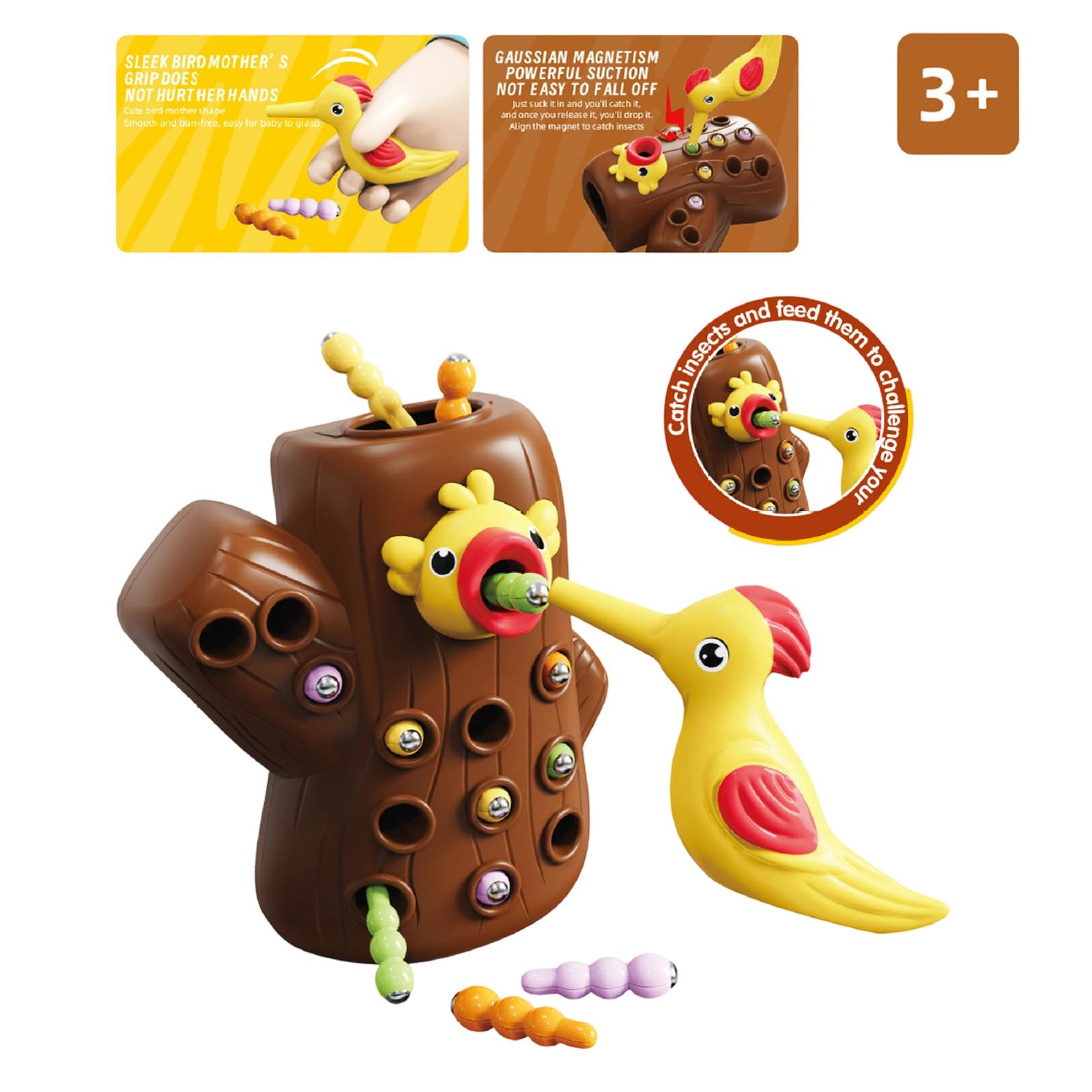 Magnetic Woodpecker Feeding Toy, Includes 1 Tree Stump, 1 Bird, And 8 Caterpillar Accessories (caterpillar Colors Are Random), An Early Education Toy One Size
Magnetic Woodpecker Feeding Toy, Includes 1 Tree Stump, 1 Bird, And 8 Caterpillar Accessories (caterpillar Colors Are Random), An Early Education Toy One Size