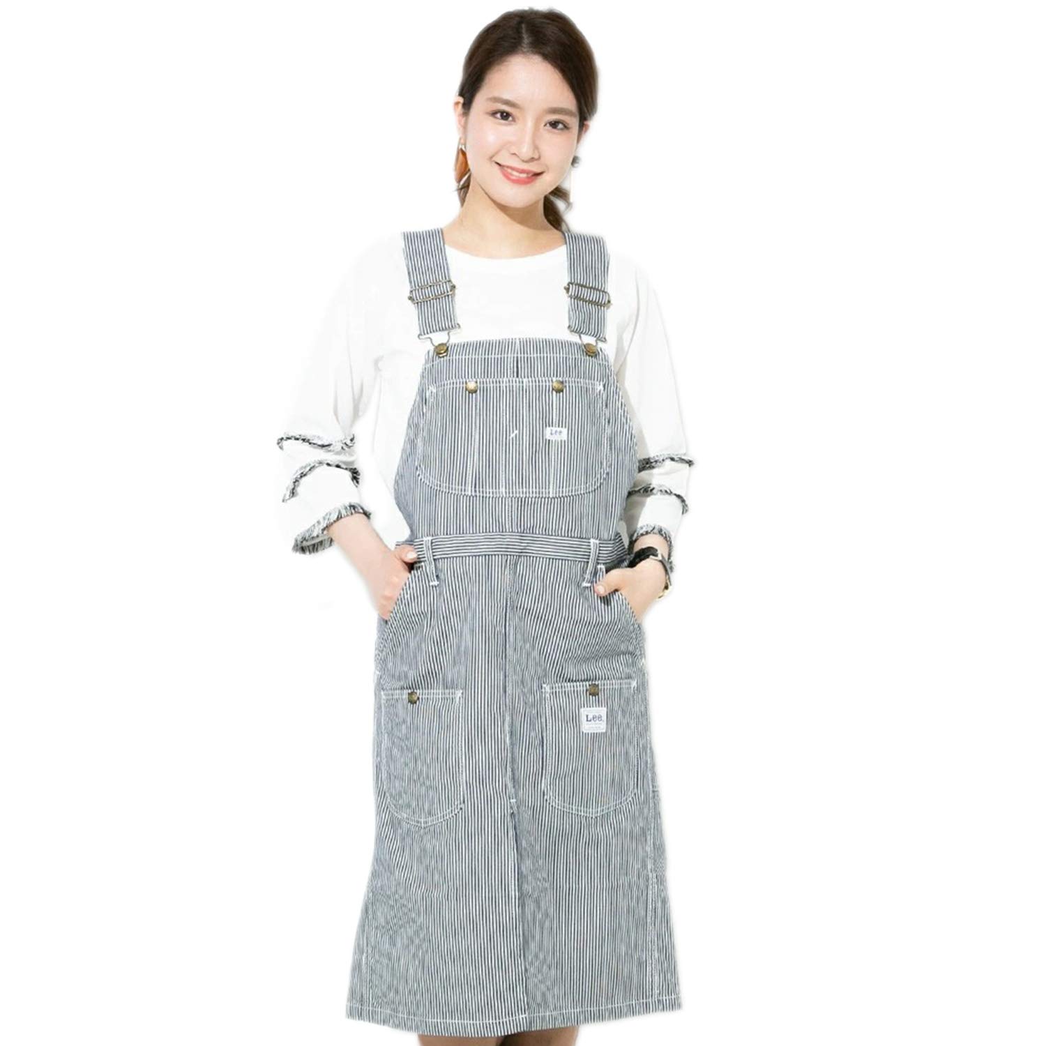Lee Denim Apron with Hickory Stylish and Cute Work Apron for and Work White x Apron, Bib, Wood, Cafes, Gardening, (Size M, Blue)
Lee Denim Apron with Hickory Stylish and Cute Work Apron for and Work White x Apron, Bib, Wood, Cafes, Gardening, (Size M, Blue)