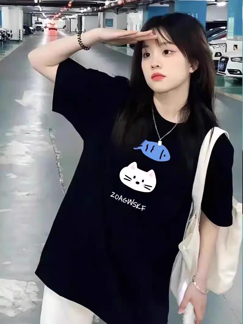 Women s 2025 Summer Style: Pure Cotton Loose Black Short Sleeve T-shirt with Straight Shoulder Design M
Women s 2025 Summer Style: Pure Cotton Loose Black Short Sleeve T-shirt with Straight Shoulder Design M