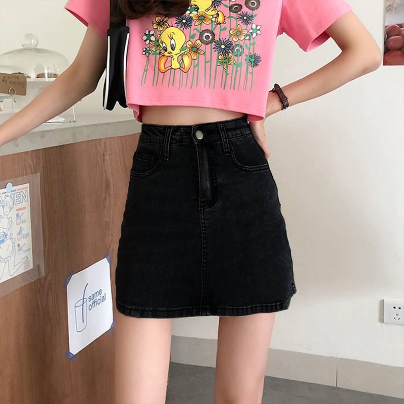 Retro High-Waisted Denim Midi Skirt for Women XS
Retro High-Waisted Denim Midi Skirt for Women XS
