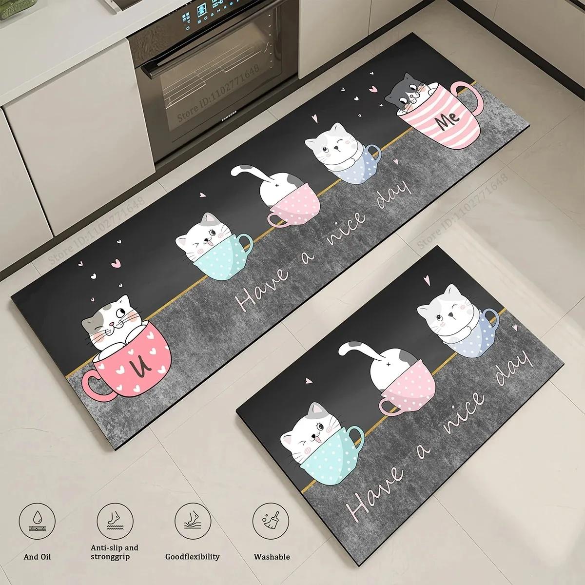Cat Long Kitchen Rugs Bedroom Decorative Rug Kitchen Mat for LivingRoom Laundry Room Entry Door Home Floor Carpet Bedroom Rugs 40X60CM
Cat Long Kitchen Rugs Bedroom Decorative Rug Kitchen Mat for LivingRoom Laundry Room Entry Door Home Floor Carpet Bedroom Rugs 40X60CM