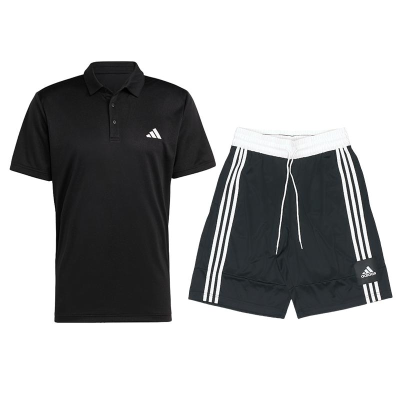 Футболка-поло с короткими рукавами и полосатые шорты Adidas, повседневный спортивный комплект унисекс, черный HR8730+FT5879 M
Футболка-поло с короткими рукавами и полосатые шорты Adidas, повседневный спортивный комплект унисекс, черный HR8730+FT5879 M