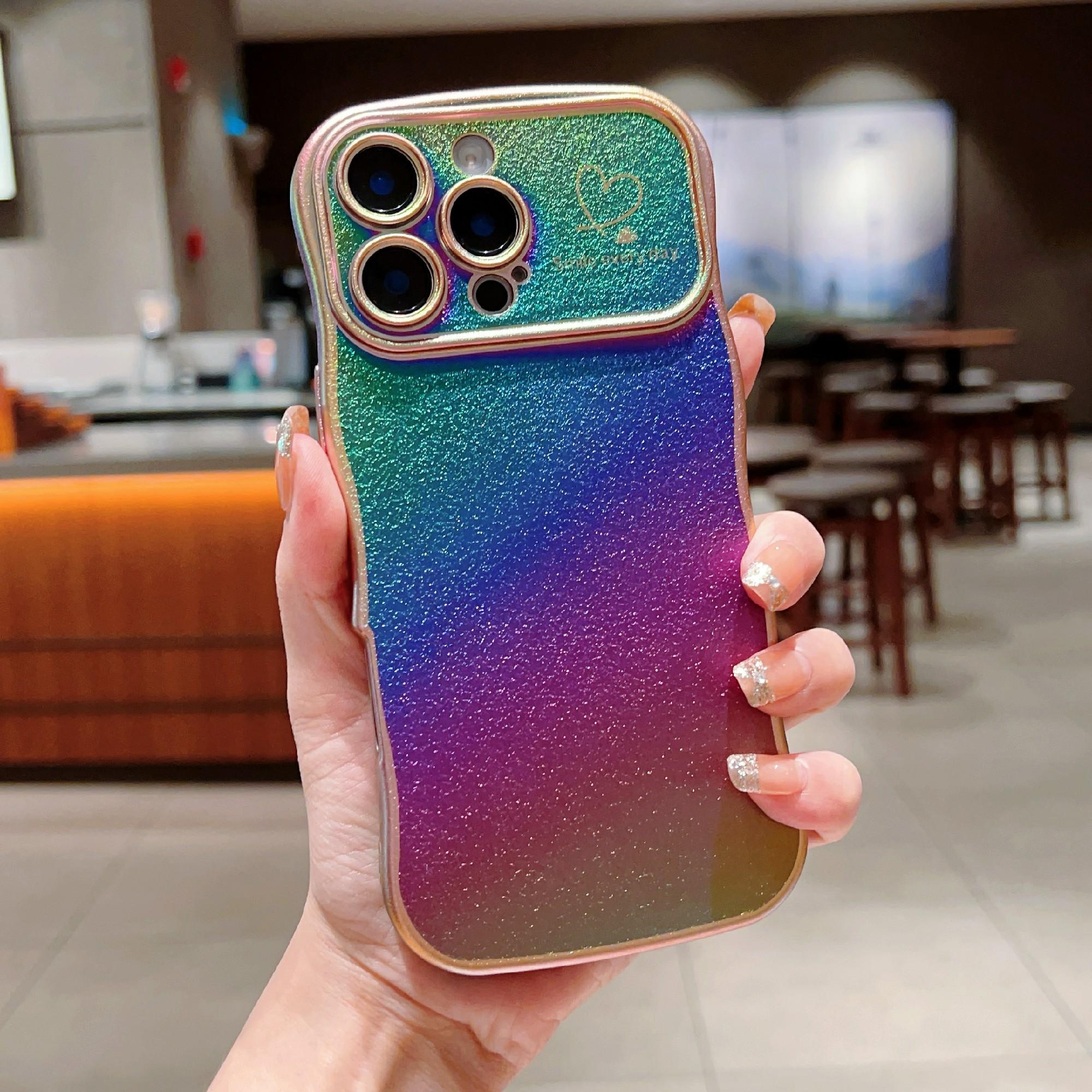 For iPhone 16 Pro Case Curly Shape Love Heart TPU Phone Cover Iridescent Gradient Colorful
For iPhone 16 Pro Case Curly Shape Love Heart TPU Phone Cover Iridescent Gradient Colorful