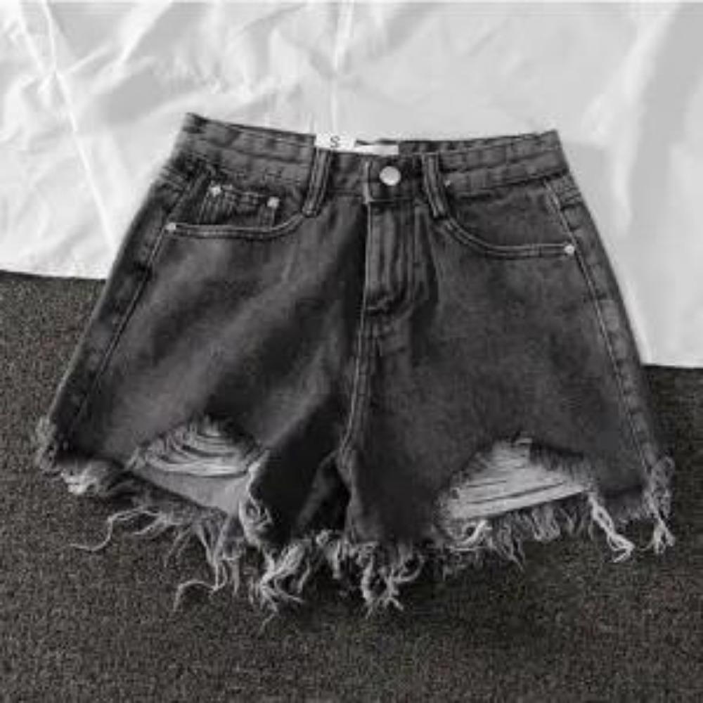 Summer New Denim High Waisted Korean Shorts for Women Loose and Perforated Chic Tassel A-line Wide Leg Hot Pants M
Summer New Denim High Waisted Korean Shorts for Women Loose and Perforated Chic Tassel A-line Wide Leg Hot Pants M