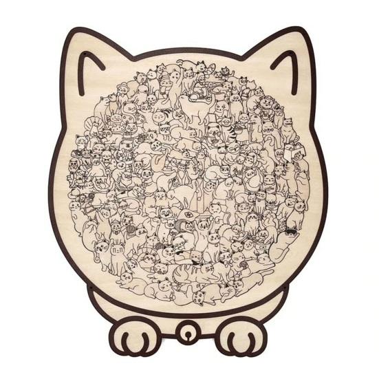 135 шт./набор Деревянный пазл в форме кошки Тренировка логики Фокус Деревянная игра-головоломка Развивающая Сложная головоломка Игрушка Декорация Подарок для любителей кошек D
135 шт./набор Деревянный пазл в форме кошки Тренировка логики Фокус Деревянная игра-головоломка Развивающая Сложная головоломка Игрушка Декорация Подарок для любителей кошек D