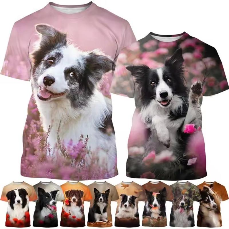 Summer Creative New Border Collie 3D Printed Fashionable Cute Dog Casual Round Neck Short Sleeve M
Summer Creative New Border Collie 3D Printed Fashionable Cute Dog Casual Round Neck Short Sleeve M