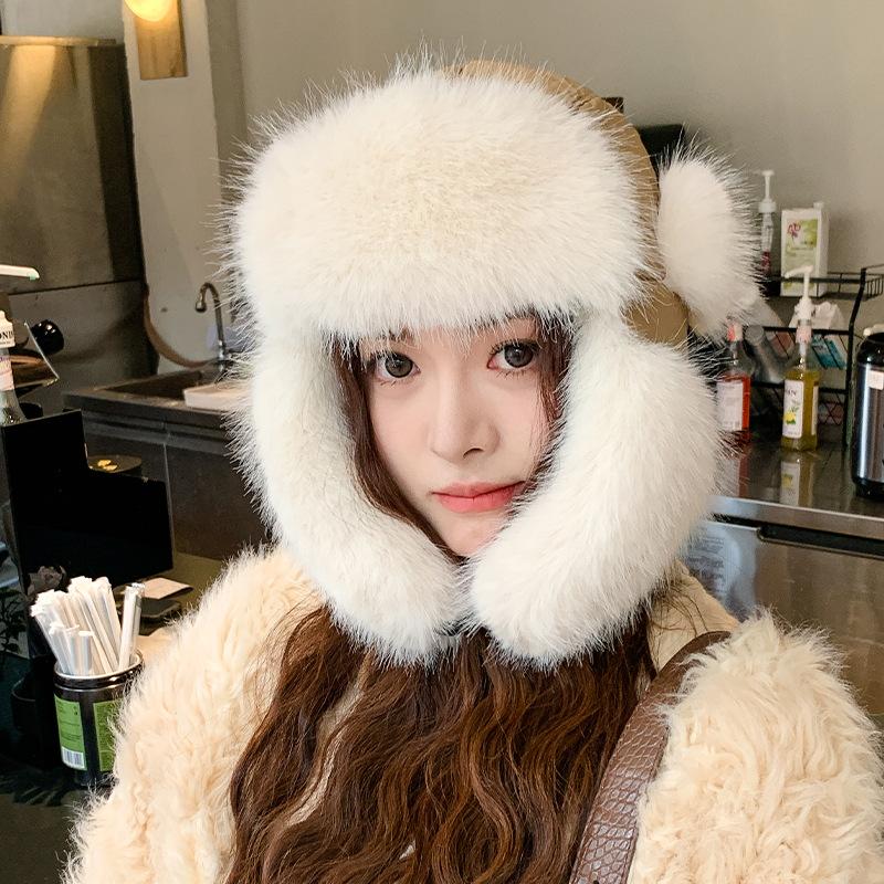 Hat women s winter thickened warm ski ear protector plush pullover hat cold-proof cycling face small plush cap One Size верблюд
Hat women s winter thickened warm ski ear protector plush pullover hat cold-proof cycling face small plush cap One Size верблюд