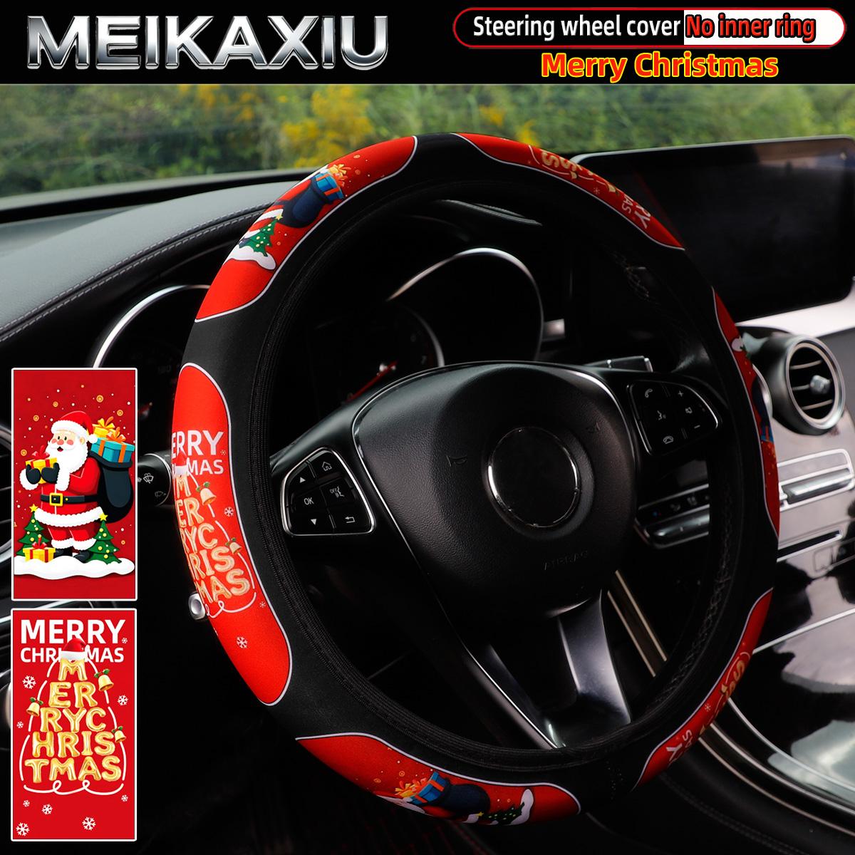 Red Santa Claus Steering Wheel Cover 37-38CM Christmas Gift for New Year s Eve Car Decoration without Inner Ring
Red Santa Claus Steering Wheel Cover 37-38CM Christmas Gift for New Year s Eve Car Decoration without Inner Ring
