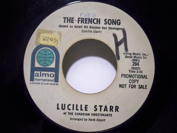 7-дюймовая пластинка LUCILLE STARR - The French Song / Sit Down And Writ 204 Almo Internatio 1964 США Фолк Б/У
7-дюймовая пластинка LUCILLE STARR - The French Song / Sit Down And Writ 204 Almo Internatio 1964 США Фолк Б/У