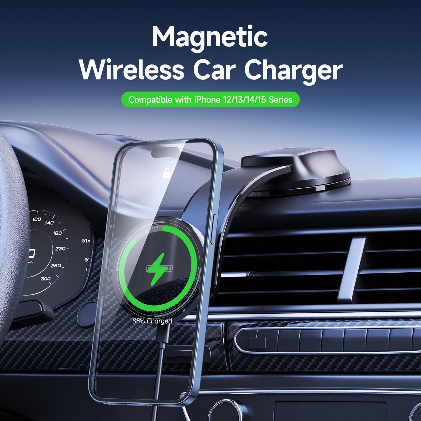 DUZZONA V3 Magnetic Wireless Car Charger Suction Cup Mount Phone Holder for iPhone 16-15 Series Type A
DUZZONA V3 Magnetic Wireless Car Charger Suction Cup Mount Phone Holder for iPhone 16-15 Series Type A