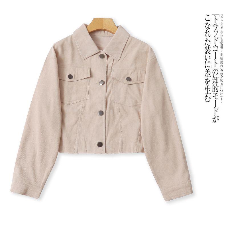 Верхняя одежда из тонкого вельвета Осень Новая Внешняя торговля Женская одежда Корейский стиль Лацкан Длинный рукав Однобортный Повседневный Тонкий Топ 32388 Light Khaki A-6-7-5 M
Верхняя одежда из тонкого вельвета Осень Новая Внешняя торговля Женская одежда Корейский стиль Лацкан Длинный рукав Однобортный Повседневный Тонкий Топ 32388 Light Khaki A-6-7-5 M