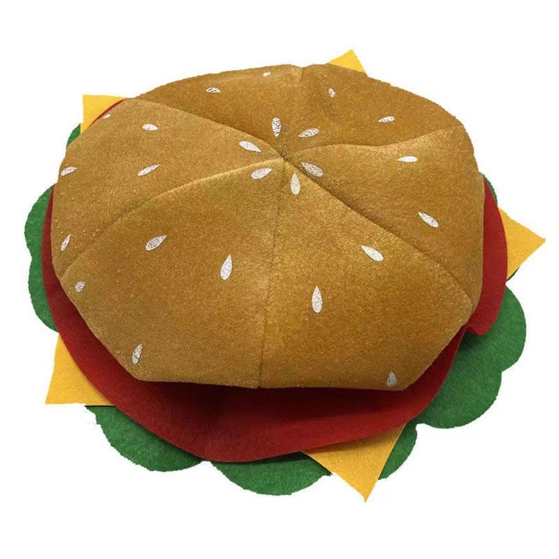 Unique Headgear Cartoon Unique Cheeseburgers Shaped Headgear Fast Food Hamburger Caps Photo Prop for Carnivals Cosplay 1
Unique Headgear Cartoon Unique Cheeseburgers Shaped Headgear Fast Food Hamburger Caps Photo Prop for Carnivals Cosplay 1
