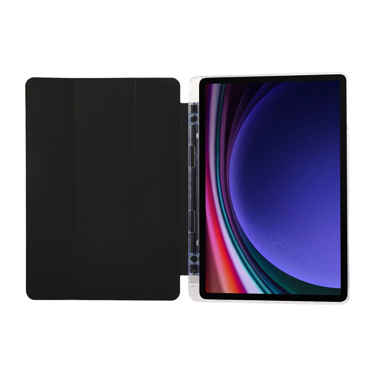 For Samsung Galaxy Tab S9/S10 FE/S9 FE Case Tri-Fold Stand Smart Auto/Wake Leather Tablet Cover Carbon Fiber Texture Dark Blue
For Samsung Galaxy Tab S9/S10 FE/S9 FE Case Tri-Fold Stand Smart Auto/Wake Leather Tablet Cover Carbon Fiber Texture Dark Blue