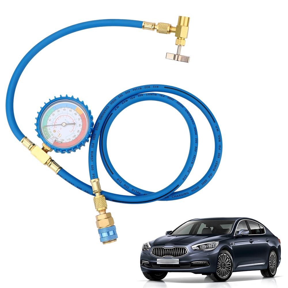 Car Accessories Car Air Conditioning Refrigerant Recharge Hose Pressure Gauge Measuring Kit синій 
Car Accessories Car Air Conditioning Refrigerant Recharge Hose Pressure Gauge Measuring Kit синій
