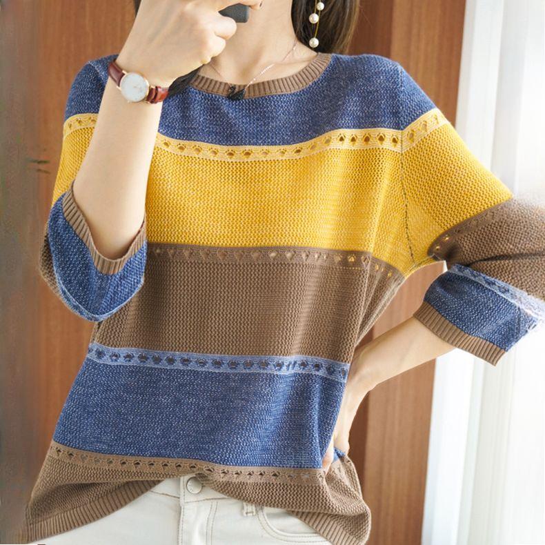 Женский трикотажный свитер с коротким рукавом, тонкий, женский, с открытыми плечами, свитер с высоким воротом, женский трикотажный свитер из хлопка, свободный XXXL жёлтый
Женский трикотажный свитер с коротким рукавом, тонкий, женский, с открытыми плечами, свитер с высоким воротом, женский трикотажный свитер из хлопка, свободный XXXL жёлтый