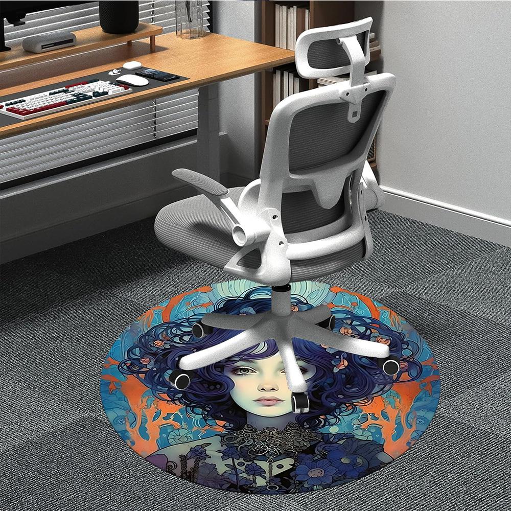 1PC Character Figure Floral Fantasy Office Round Area Rug, Indoor Mat Suitable ForOffice, Under Office Chairs Bedroom Living Room Home Decor 80cm by 80cm
1PC Character Figure Floral Fantasy Office Round Area Rug, Indoor Mat Suitable ForOffice, Under Office Chairs Bedroom Living Room Home Decor 80cm by 80cm