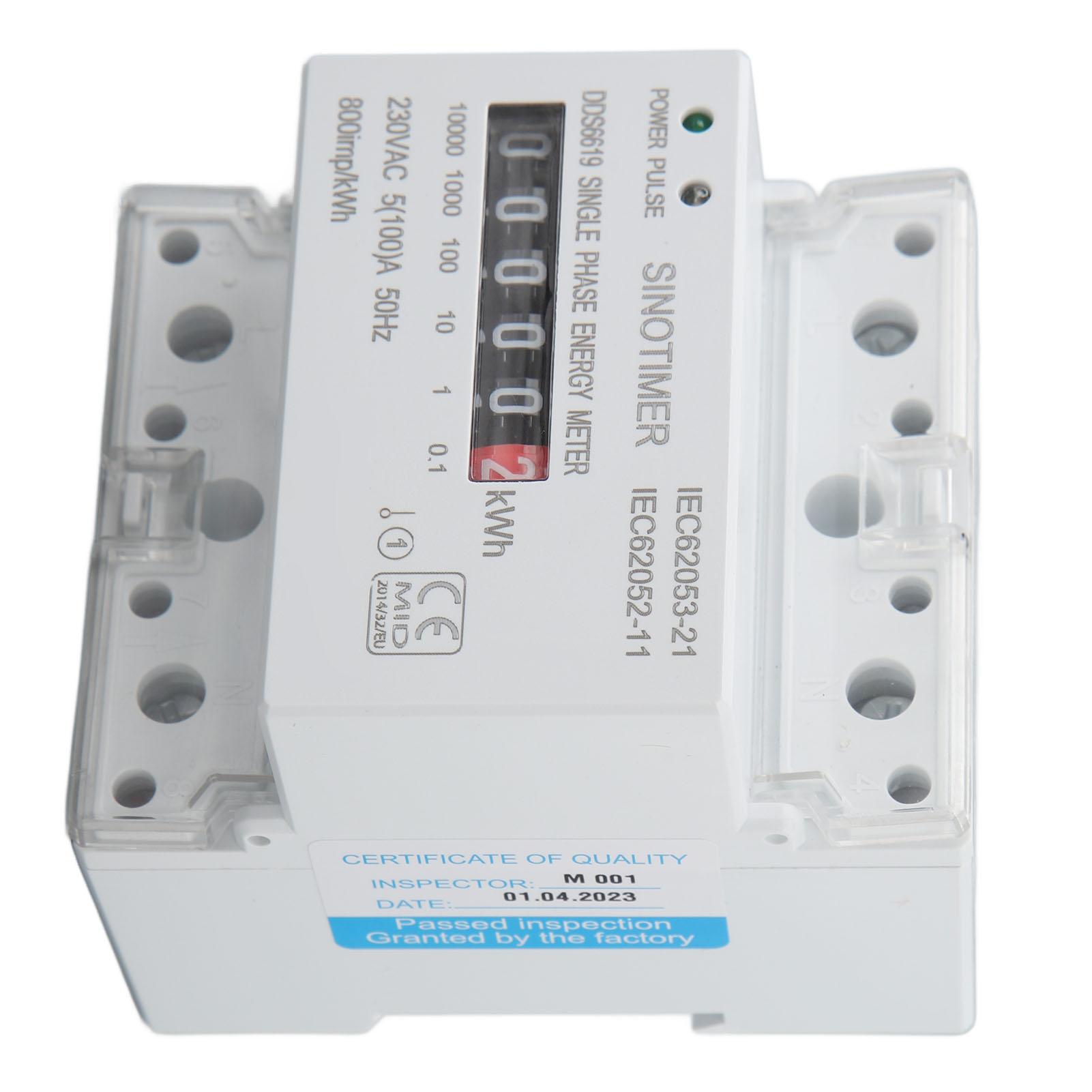 Счетчик электроэнергии Ватт-час Двухцветный светодиодный индикатор Крепление на DIN-рейку Однофазный Умный дом Энерговаттметр 230 В переменного тока
Счетчик электроэнергии Ватт-час Двухцветный светодиодный индикатор Крепление на DIN-рейку Однофазный Умный дом Энерговаттметр 230 В переменного тока